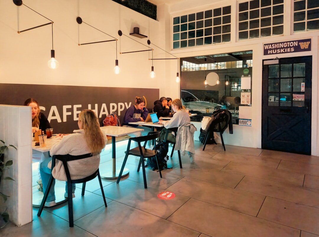 Open coworking space with professionals working